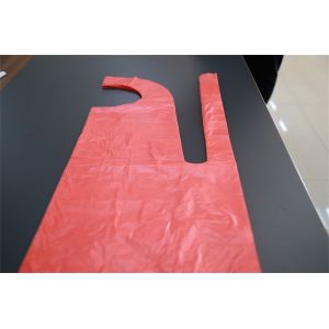 Red Waterproof Disposable PE Apron Medical / Food Industry Protection