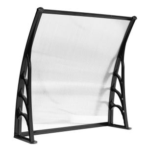 100x80 Waterproof Polycarbonate Window Awnings Brown Board Resisting Rain