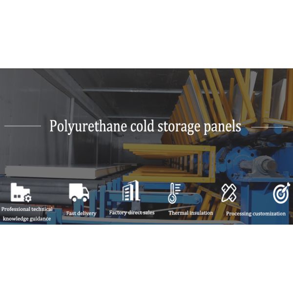 PPGI Polyurethane PPGI Structure PU Sandwich Panel 950mm Width For Cold Room