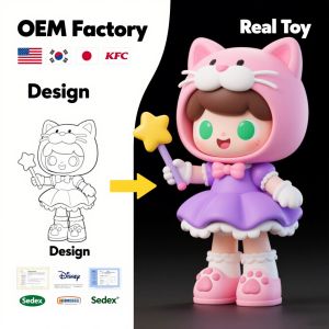Cheap Custom Art Toy PVC Toy factory OEM customized production wholesale