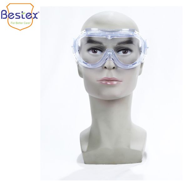 PVC 6.8mm Fogproof Eye Safety Glasses With Side Shields