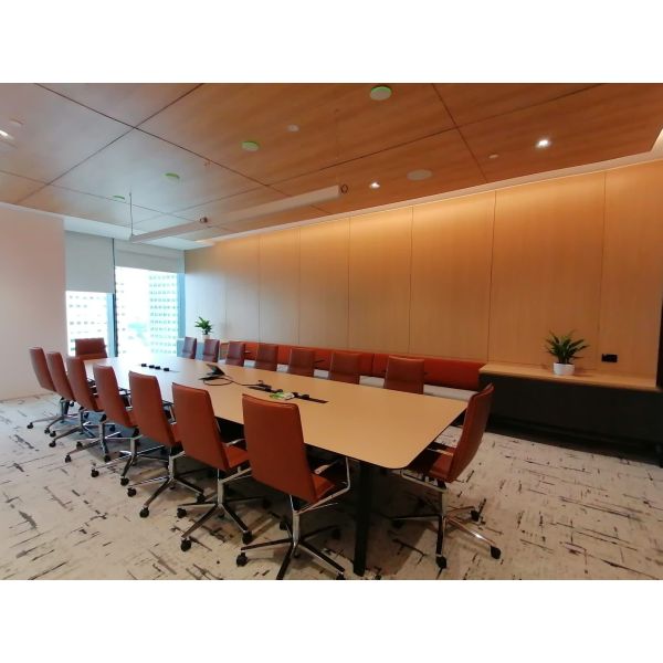 0.5mm Timber Wood Micro Perforated Acoustic Panel Office Soundproof Flame Retardant Board