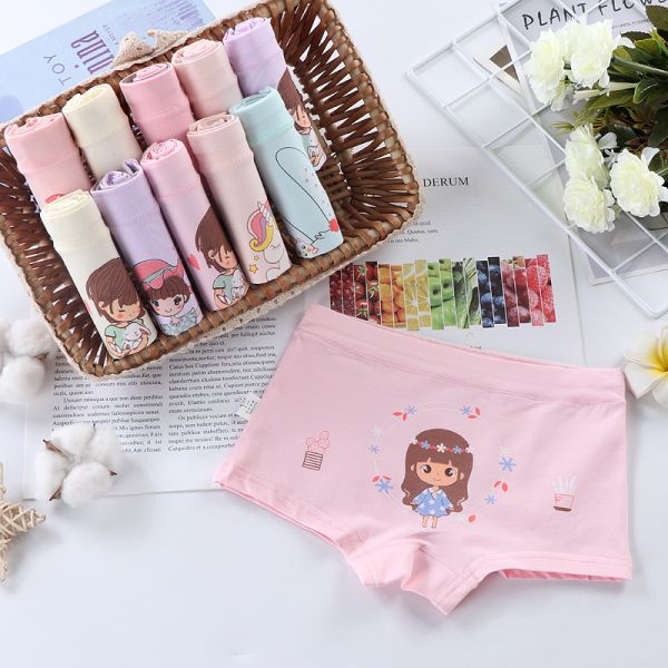 A Leggings XL 2XL Soft Cotton Cartoon Character Boxer Shorts For Girls