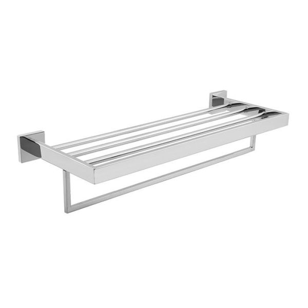 Towel Shelf Polished Bathroom Accessory Stainless Steel 304 Easy Installation
