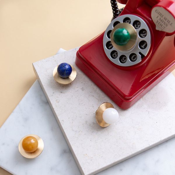 Mid Century Brass Cabinet Pull Handles Furniture Drawer Pull Cupboard Knob