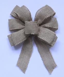 Cheap Customize Pre Tied Ribbon Bow 5 Inch Organza Bow Tie Brown Color wholesale