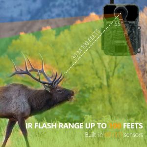 940nm Led Hunting Trail Camera Hd 30MP 180mA Programmable
