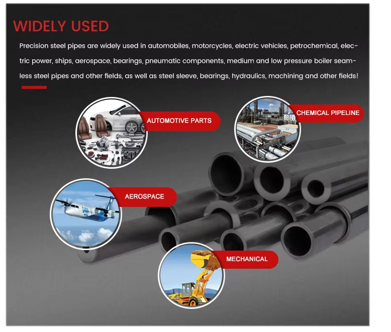 Engineering Structure Seamless Carbon Steel Pipe Cold Drawn 2mm 6m 12m 20crmo