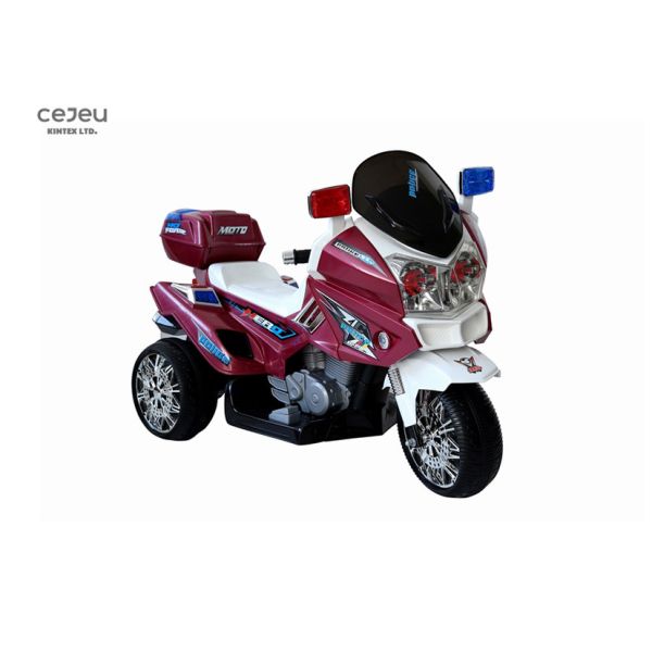 Classical 1 Motor 36 Months Police 6v Motorbike Ride On 3KM/H