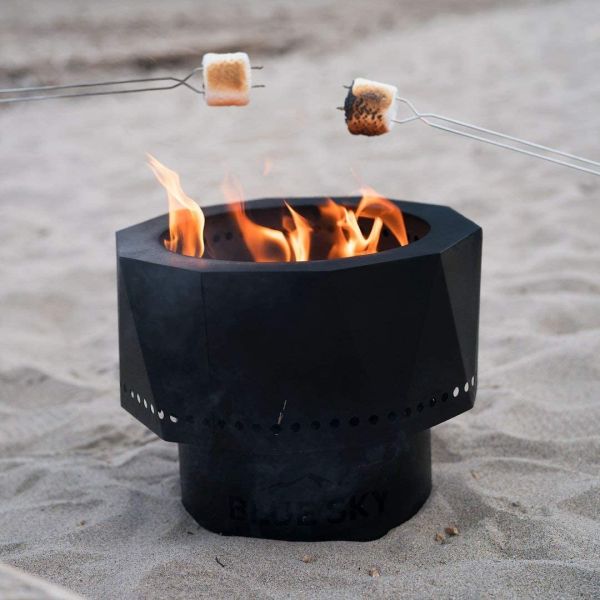 Outdoor Living PFP1513 Smoke Free Fire Pits Portable Pellet Black
