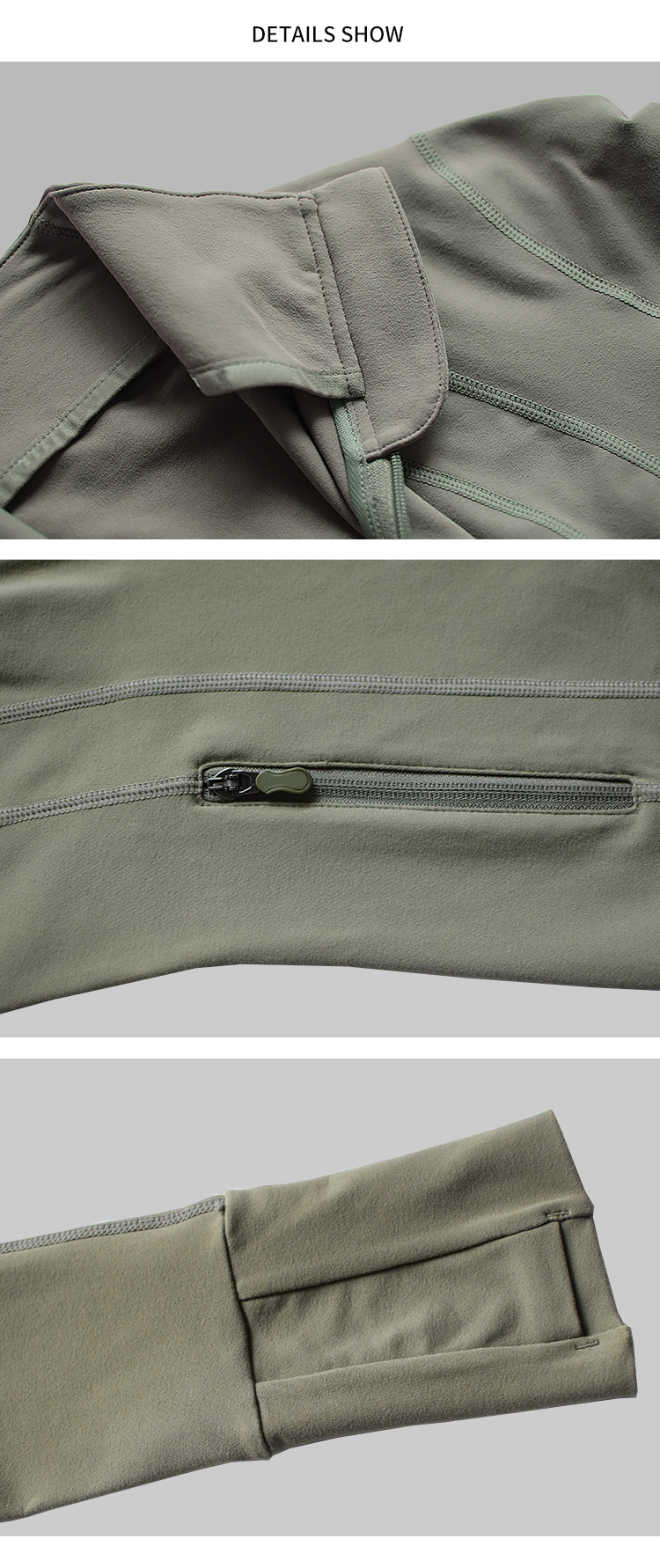 Front Zip Women Yoga Jacket Women Fitness Apparel Yoga Thumb Hole