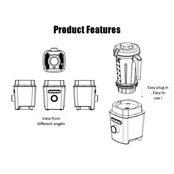 BL812W 1500W Compact High Speed Stainless Speed Blender BL812W 1500W Compact High Speed Stainless Speed Blender