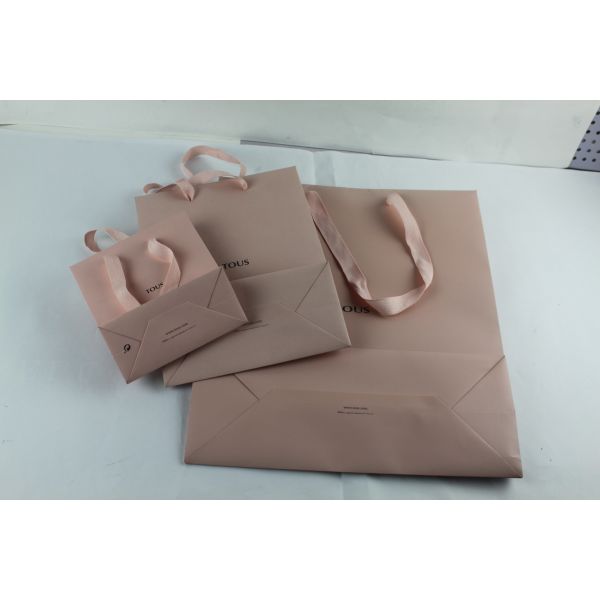 Smoky Rose 250gam Coated Cardboard Shopping Bag With Handles