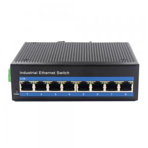 Cheap 8x10 / 100M UTP Ethernet Port Industrial Ethernet Switch 24V Power Adapter wholesale