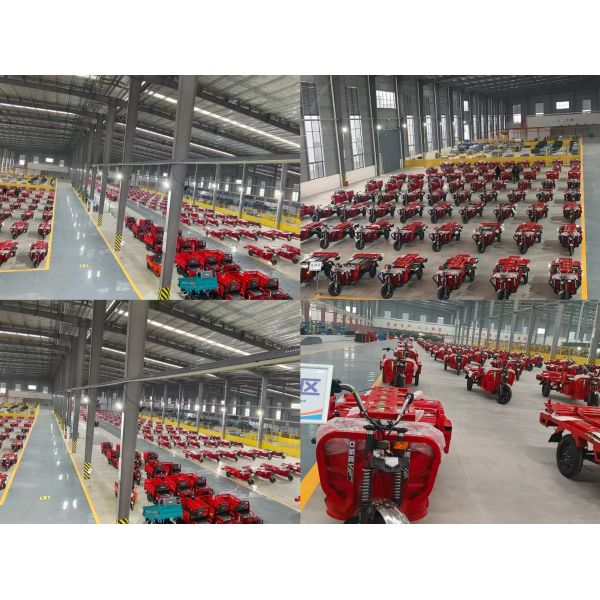 Four Barrel Flatbed Garbage Electro Tricycle 4-6 Passengers 350kg 600kg 430kg