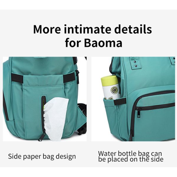 Factory Directory Cheap Mummy Baby Nappy Bag Large Capacity Women Travel Backpack Diaper Bag for Baby