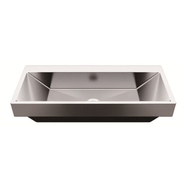 Washroom Bathroom Sink Handcrafted 16 Gauge Stainless Steel Material