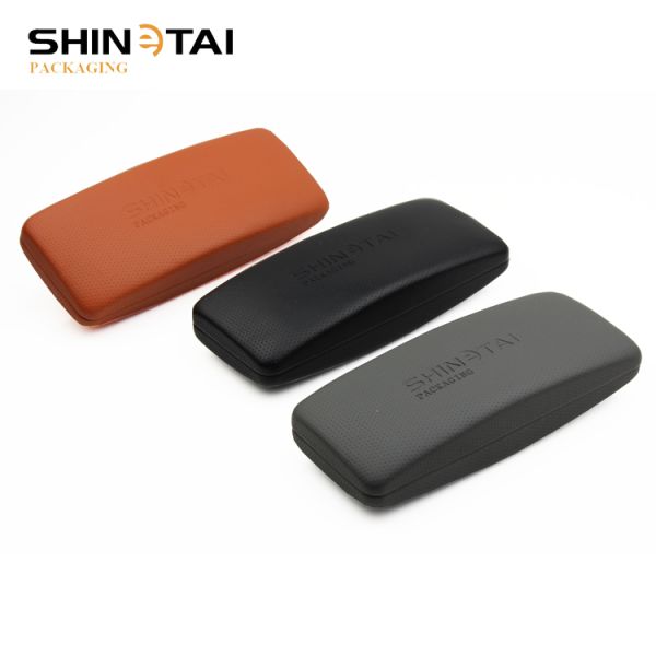 Manufacture PU Leather Sunglass Case Optical Metal Hard Case Spectacle Iron Case