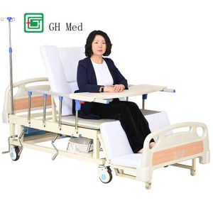 GH Medical Hospital Beds With Toilet Electric Multifunctional Homecare