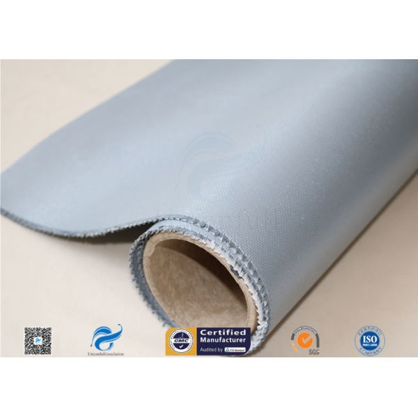 900g/m2 Grey Silicone Coated Fiberglass Fabric For Heat Insulation 0.85mm Thickness