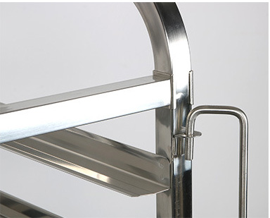 RK Bakeware China Foodservice NSF 470*620 REVENT Double Oven Baking Tray Rack Trolley Stainless Steel GN1/1 Pan Trolley