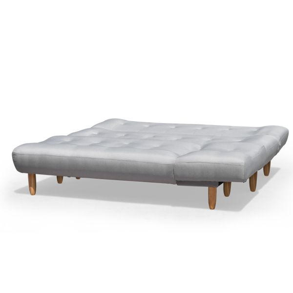 L Shaped Folding Modern Blue Upholstered Sofa Bed high durability