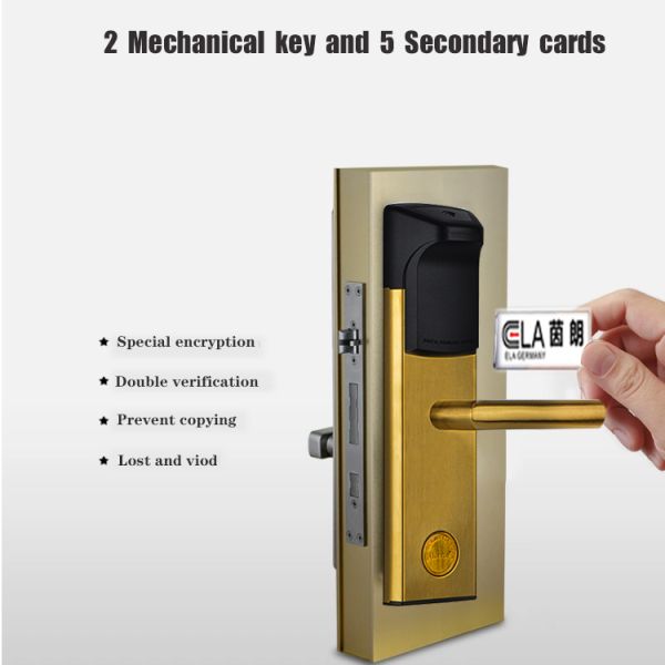RFID Card Reader Door Lock Stainless Steel Intelligent Electronic Lock