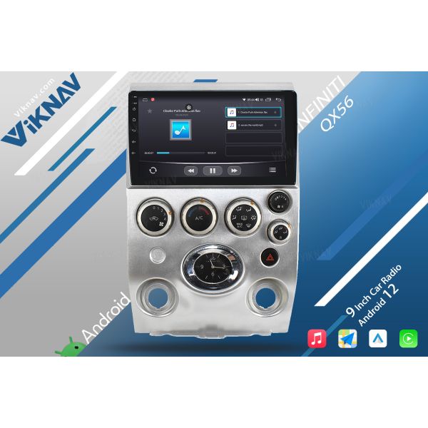 Infiniti QX56 2003-2010 9 Inch Infiniti Head Unit Aftermarket Bluetooth Radio Touchscreen
