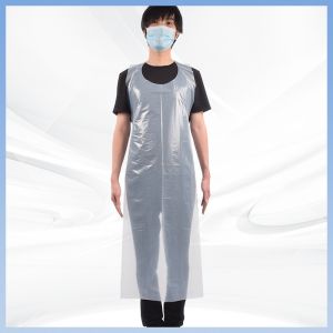 Cheap Antibacterial Antifouling Disposable Plastic Aprons Household Cleaning CPE Apron wholesale