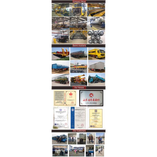 CCC Tri Axle Truck Semi Trailers 60t Low Bed Trailer Transport Heavy Equipment