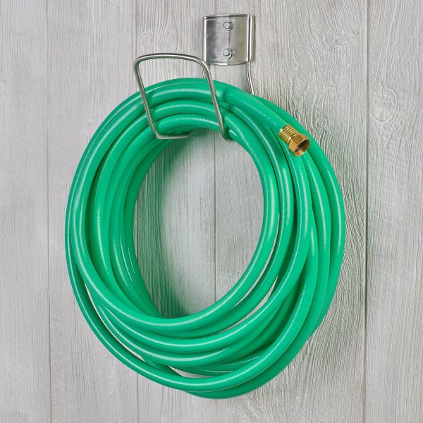 Customized Logo Size Metal Fabrication Wall Mount Water Hose Holder for 5/8-inch Hose