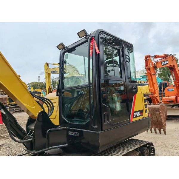 Used SANY SY60C Excavator - Zero Tail Swing | Rubber Tracks Available | Tight Space Pro