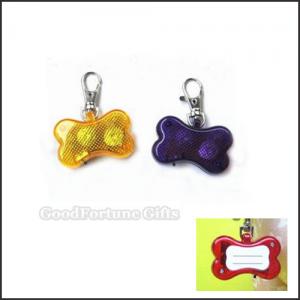 Cheap hot sale cheap promotion ABS anti lost led flash dog tags collar lable gift wholesale