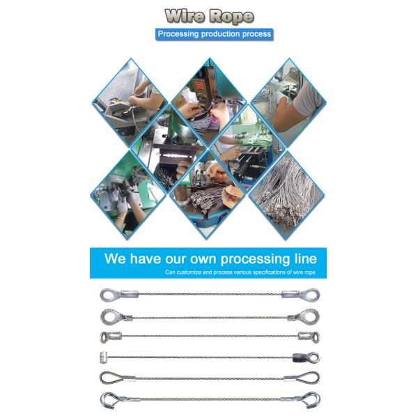 Metal Color Extension Spring Safety Cable With Eye Ceiling Lighting Suspension Kit