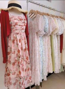 Cheap Cotton Polyester Cotton Used Fashion Clothing Fashionable Women Dress wholesale