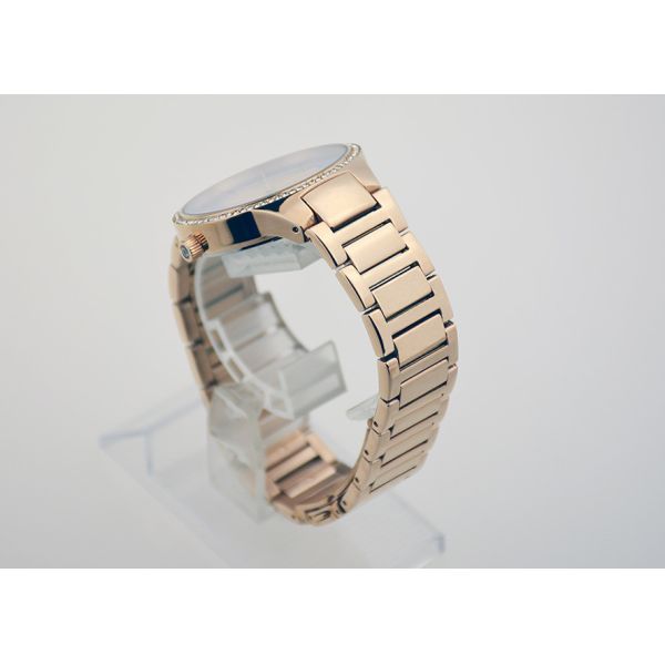 39mm Quartz Stainless Steel Ladies Watch 100m Water Resistant With Swarovski Stones