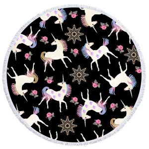 Eco Friendly Sublimated Beach Towels Exquisite Sewing Long Durability Washable