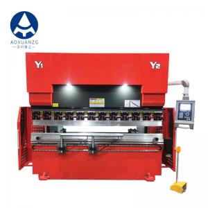 China Electric Hydraulic Press Brake 100 Ton Metal Steel Bending Machine Manual Delem DA52S on sale