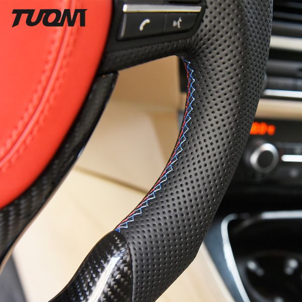 Leather Bmw 5 Series F10 Carbon Fiber Steering Wheel Car Accessories