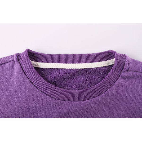 Unisex Boys Girls Knitted Plain Pullover Sweater 100% Cotton