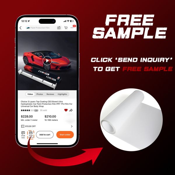 10 Years Warranty Business Affairs 7.5mil TPU PPF Car Body Film Paint Protection Film Tint