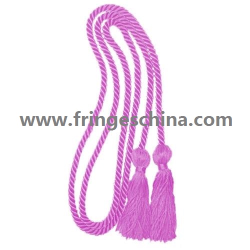 Delicate fluorescent multicolored fringe tassel trimming for graduation cap decoration