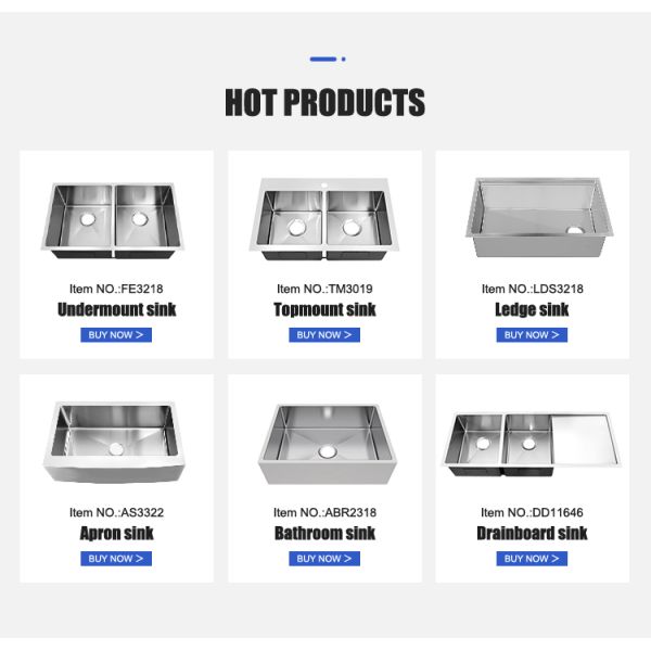 Manufacturer Rectangular Stainless Steel Sinks For Kitchen And Bathroom Handmade