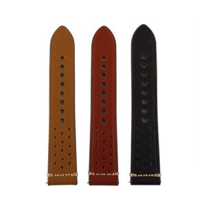 Watchband Genuine Leather Watch Straps Black Brown Wear-resistant Swearproof