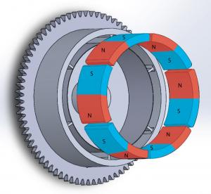 Cheap Durable Customized Flywheel Arc Shaped Segment Ferrite Magnet wholesale