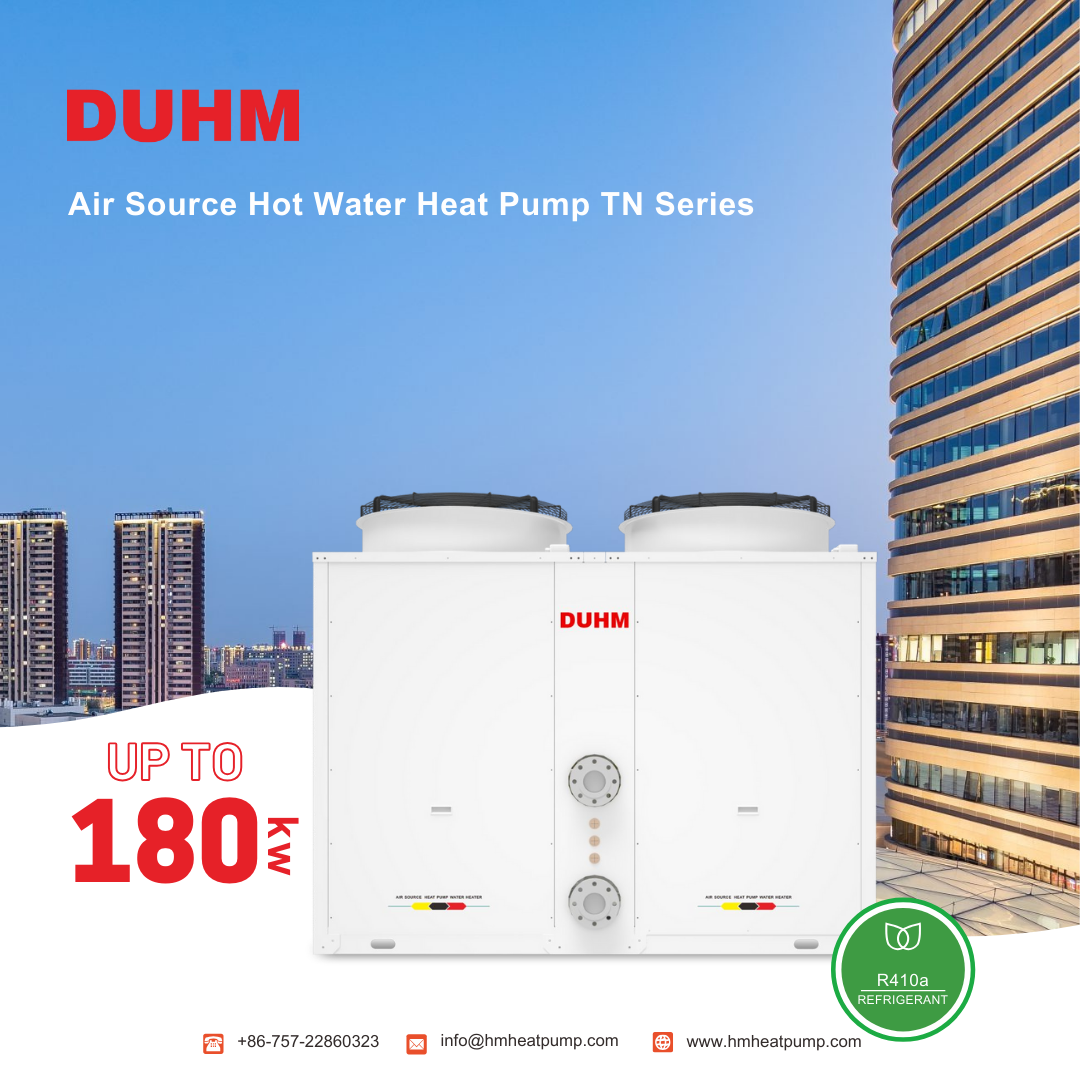 Commercial Air Source Heat Pump Water Heater 70kw R410a On/Off Air To Water Heatpump OEM
