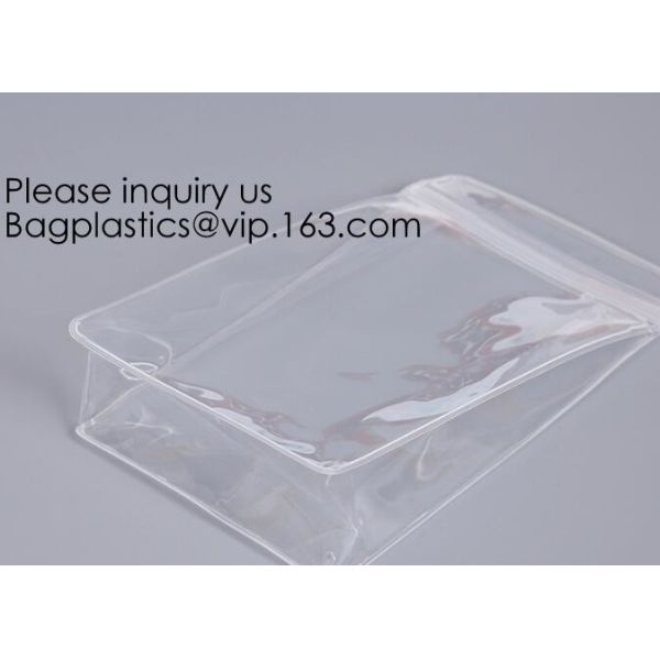 Clear Eva Pvc Bag With Zipper Swimwear Packaging Bag,Holographic Trendy Cosmetic Pvc Bag Portable Travel Makeup Bag