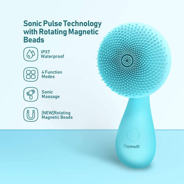 Portable ultrasonic mini Deep Electric Silicone Facial Cleansing Brush