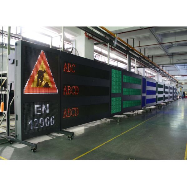 Highway Traffic Safety Instruction LED Variable Message Sign EN12966 Dynamic Message Board