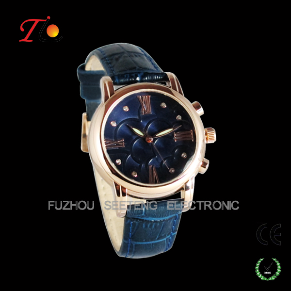 Beautiful and elegant gold lady diamond watch with all normal colors